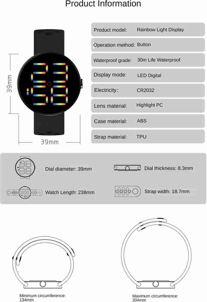 Led watch instructions manual hotsell