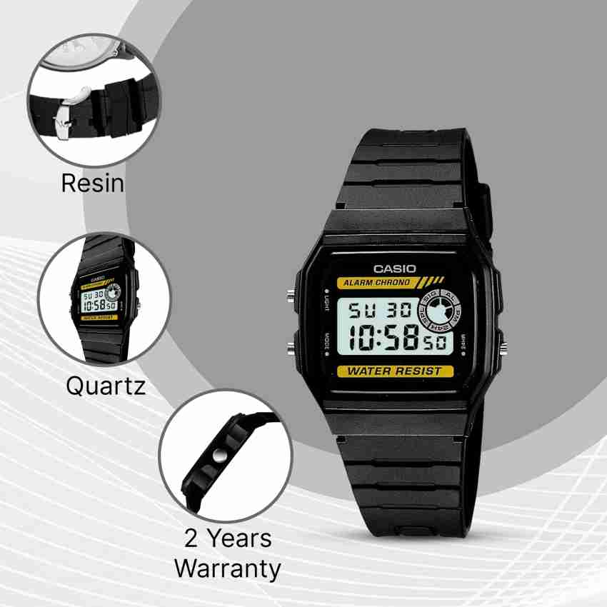 Casio Reloj Hombre Reloj Electrónico Unisex WR 94WA 9DG Correa De Plástico  Digital De Estudiante