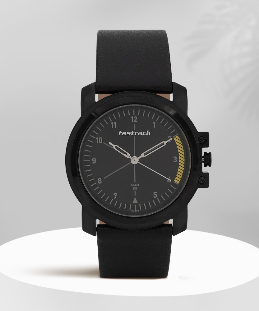 Fastrack black deals watch flipkart