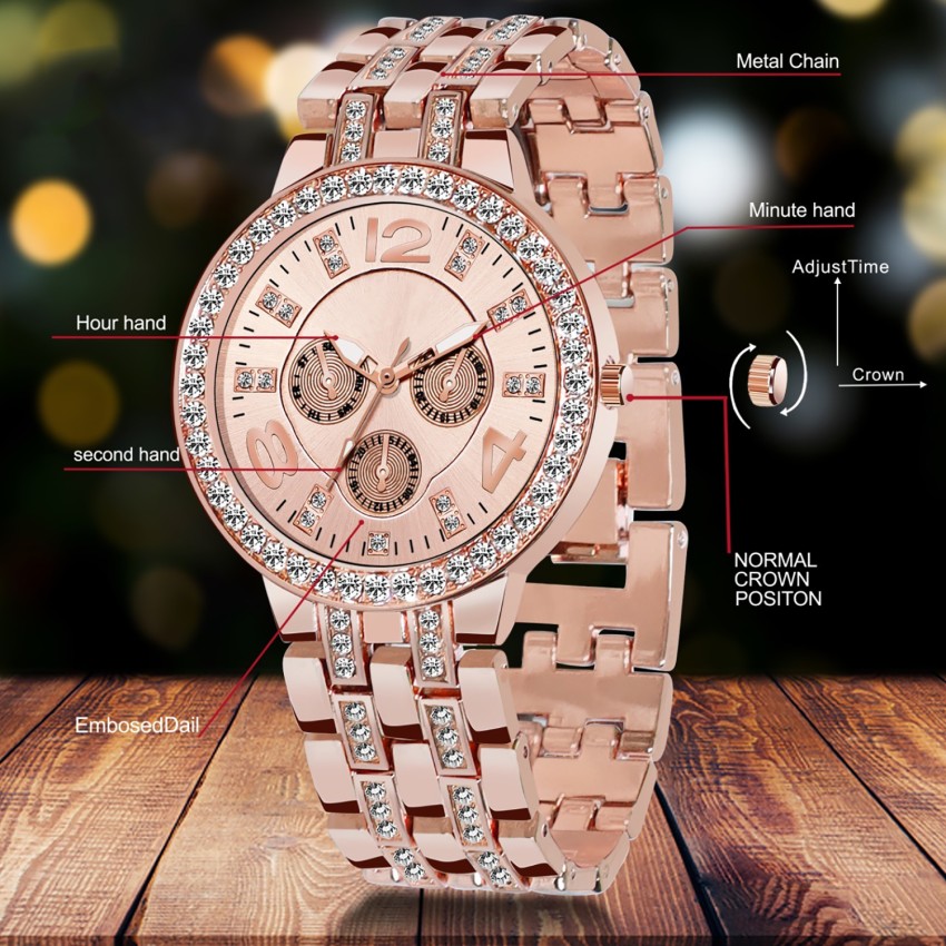 Standard Choice Watch Watch Relationship with Rose Gold Chain