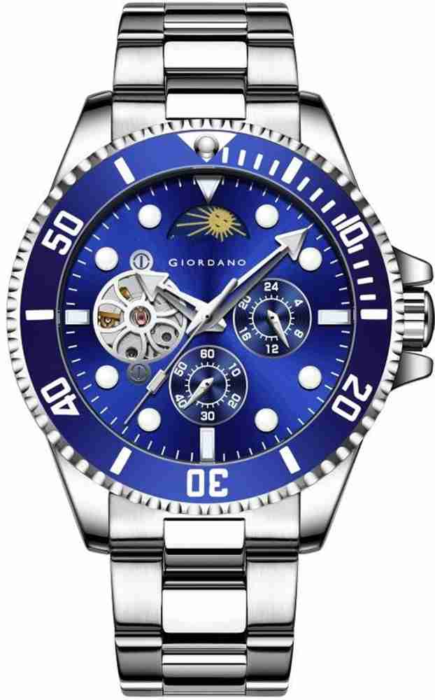 Giordano analog blue sales dial men's watch