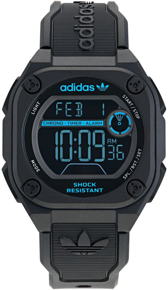 adidas rubber digital watch