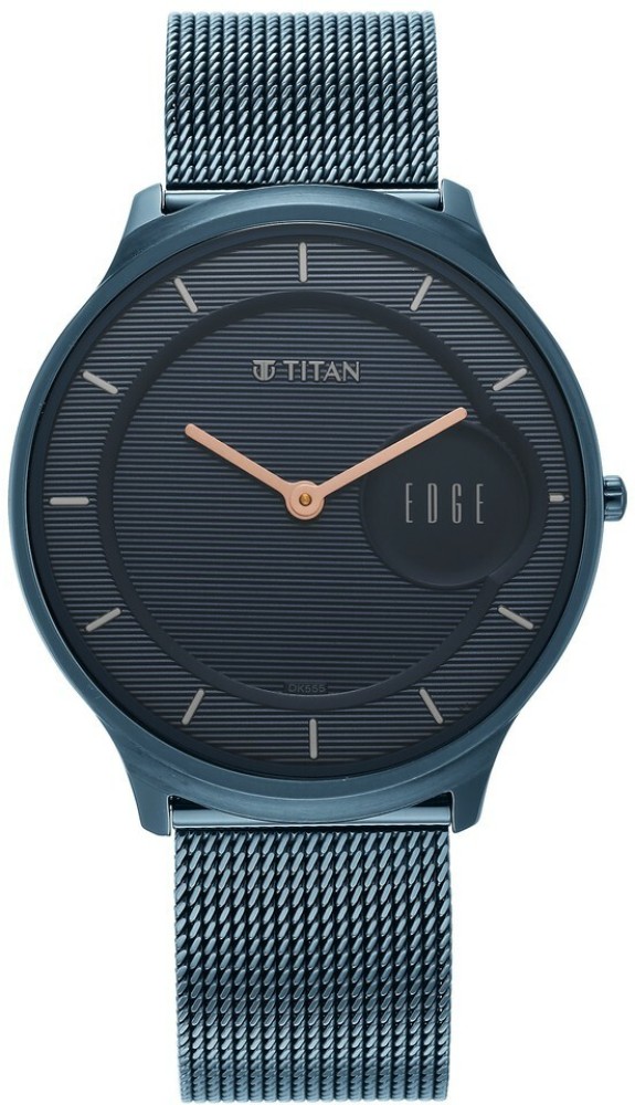 Titan edge hotsell watch blue