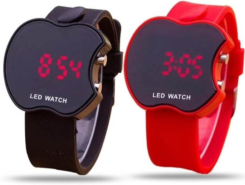 Apple shaped led watch store
