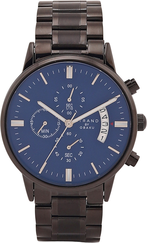●ONE BRILLIANT● MonroeOB430Black Brown Monroe-OB430-Black Monroe Multifunction Men's Watch