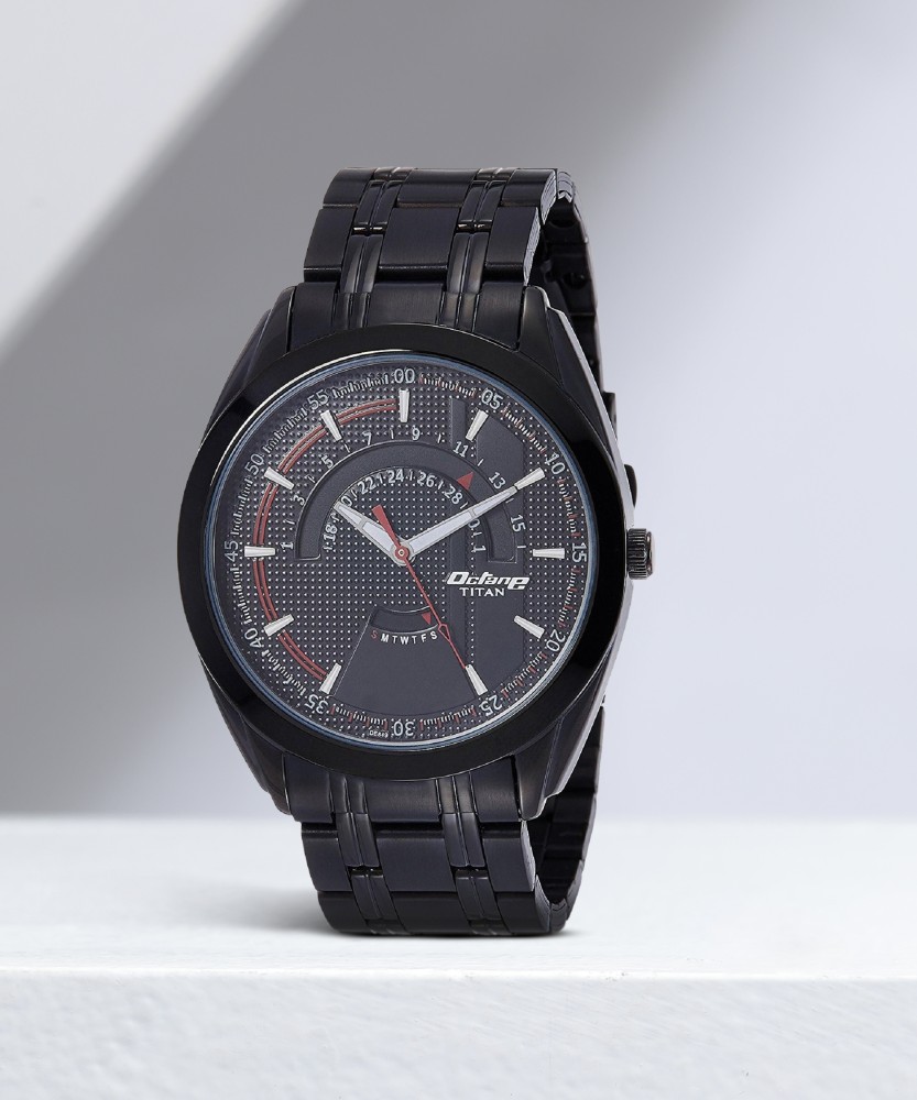 Titan octane clearance analog watch black