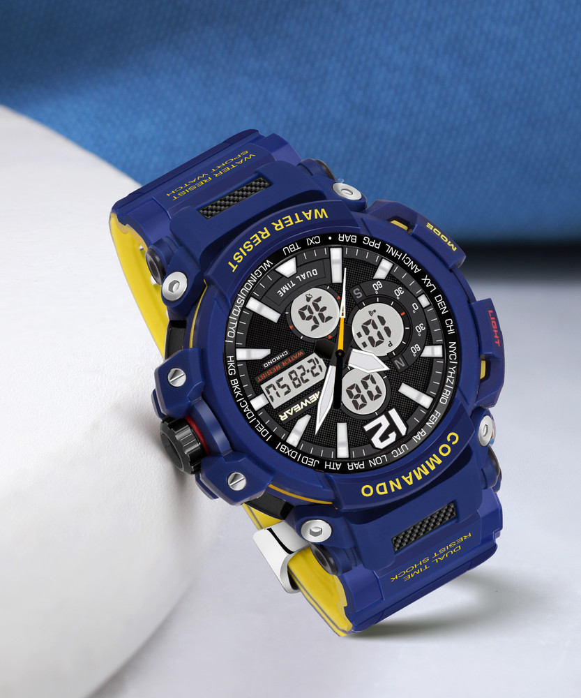 TIMEWEAR 1716 BLUE TIMEWEAR Commando Series Black Dial Blue