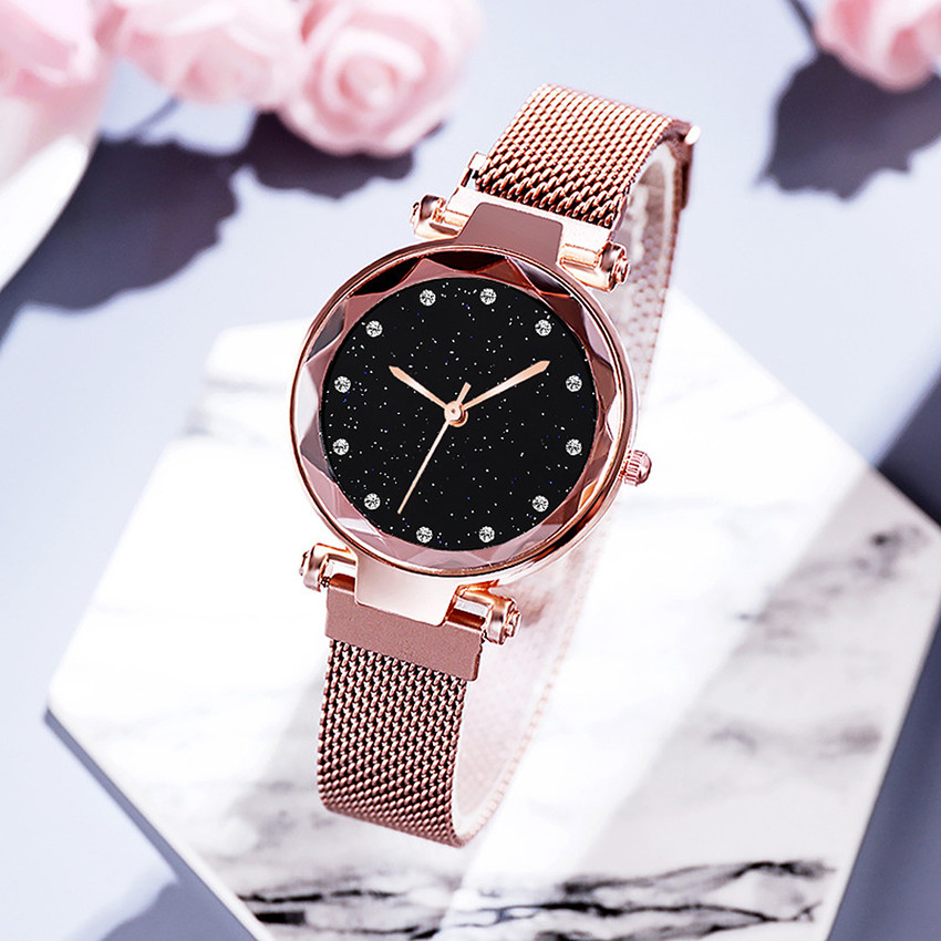 Styledose Rosegold Magnetic Luxurious Bracelet trending Gift watch