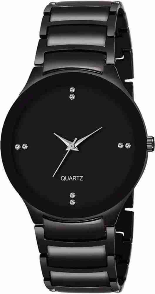 Black colour watch online for men