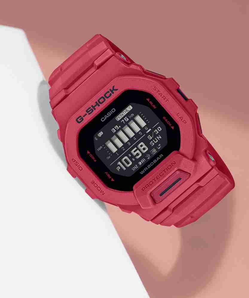 CASIO GBD-200RD-4DR G-Shock Bluetooth Connect Digital Watch