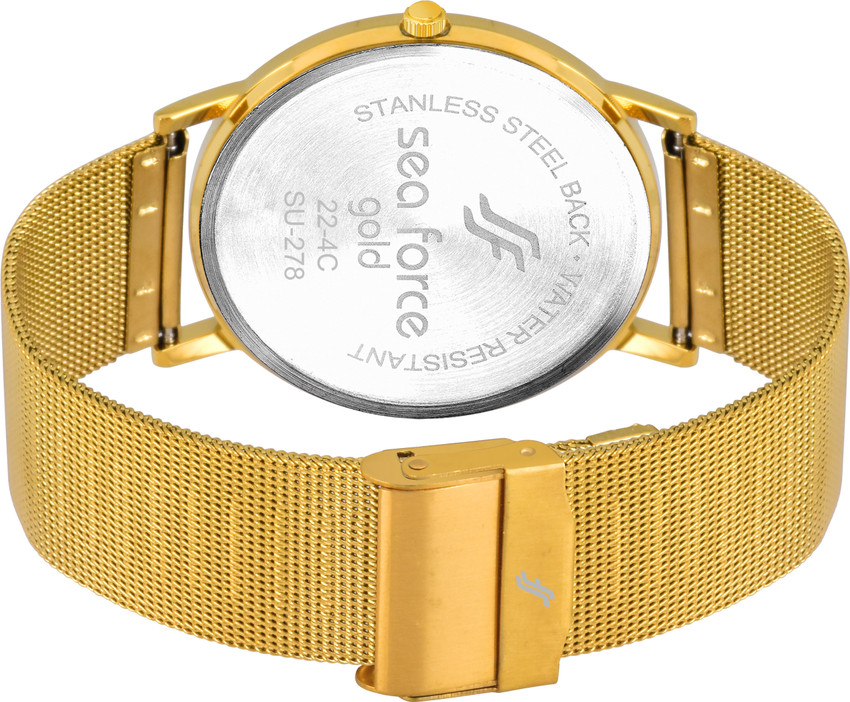 Golden deals belt watch