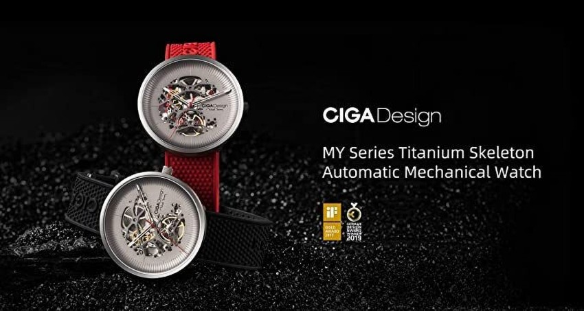 Ciga Designs M031-TITI-W15RE Round Leather - Labdhi Watches