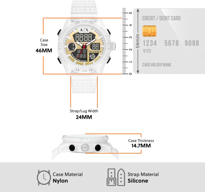 A/X ARMANI EXCHANGE Analog-Digital Watch - For Men - Buy A/X