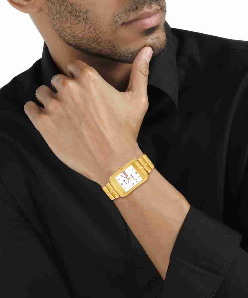 Galaxy 18k gold electroplated watch price top