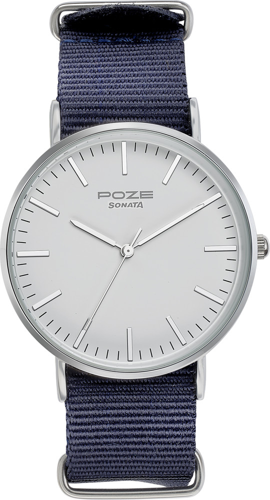 Sonata analog white dial men's watch online