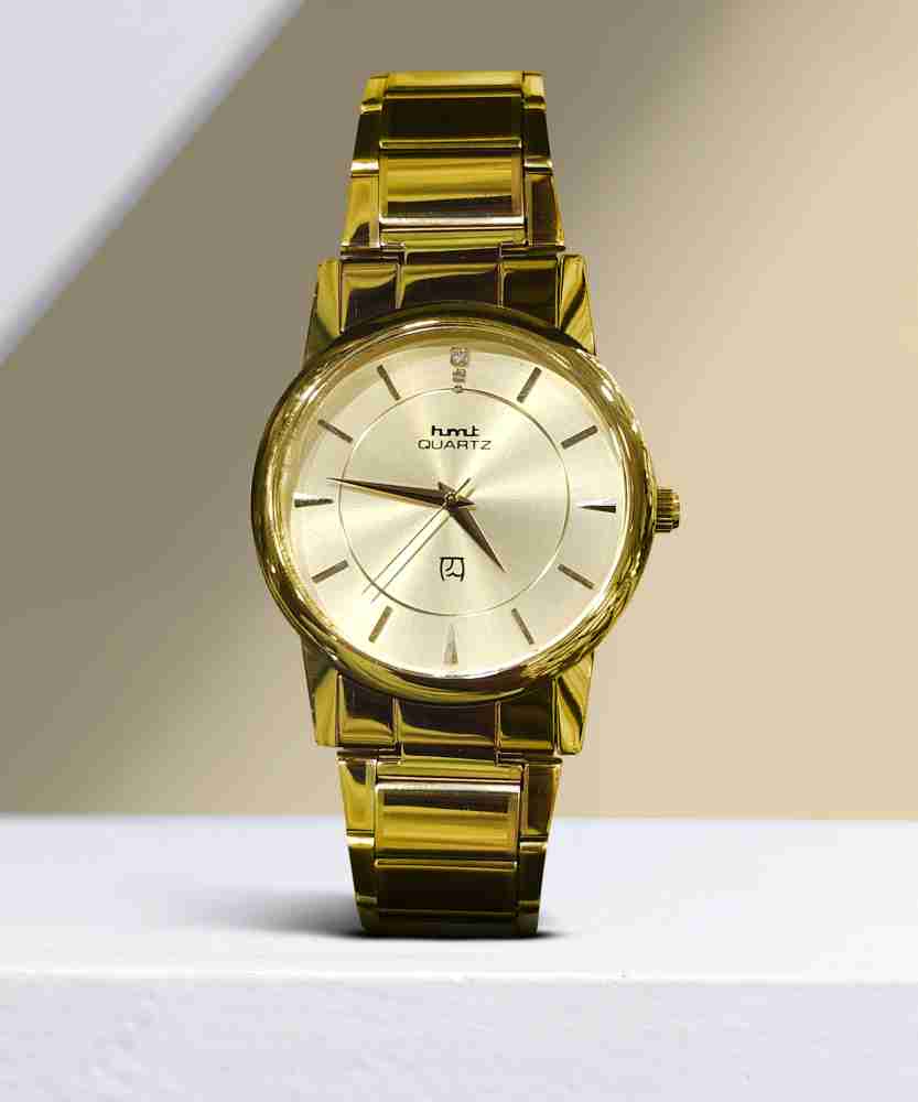 hmt QUARTZ HMT QUARTZ Golden gents watch Analog Watch For Men