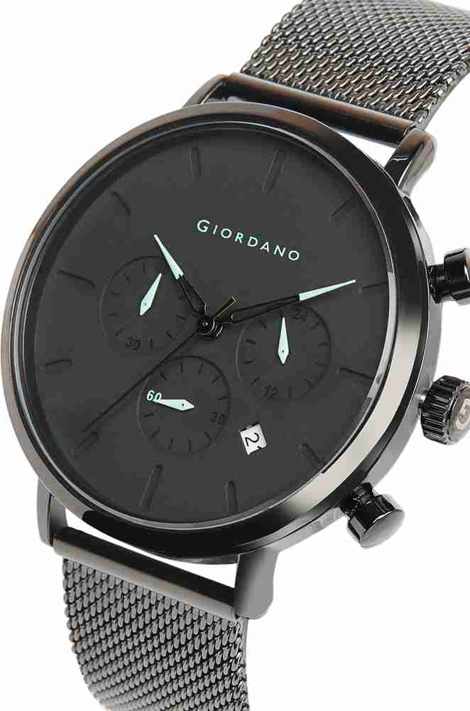 Giordano analog black dial men's sale watch