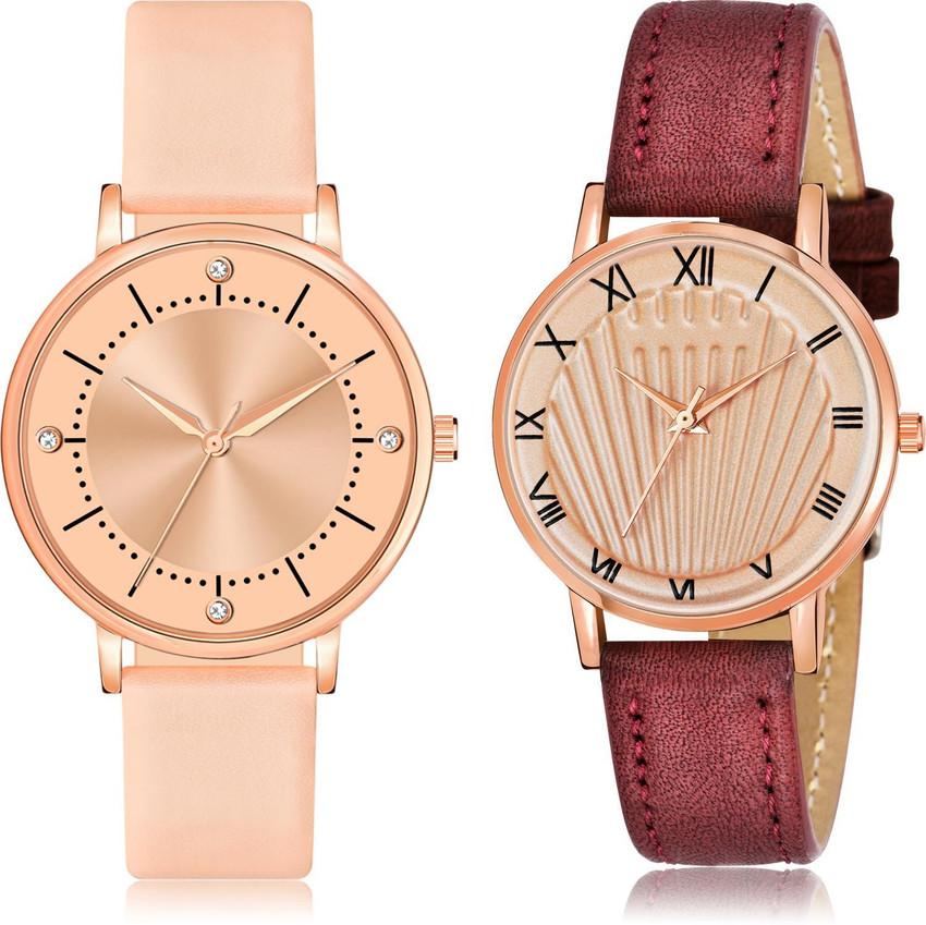 Male female watch combo hot sale
