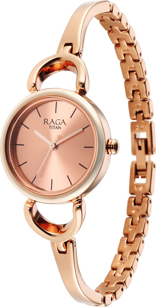 Titan raga clearance golden color watch