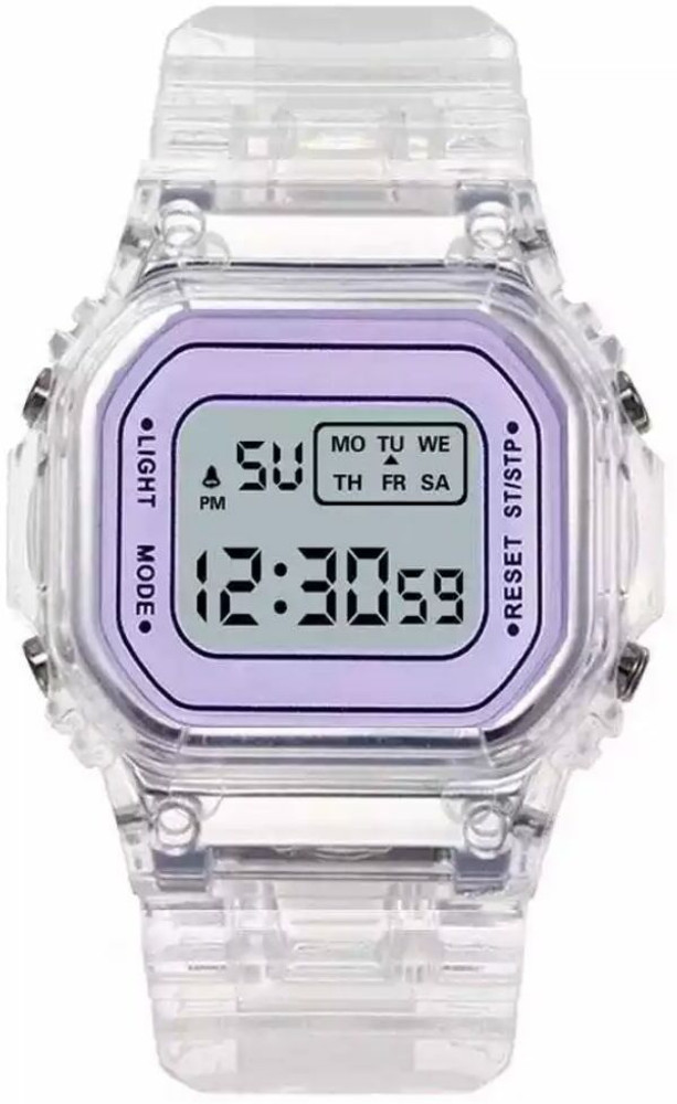 Transparent belt watch sales