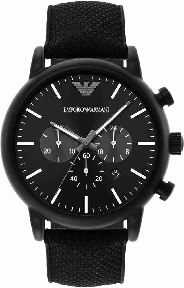 Emporio armani all black watch online