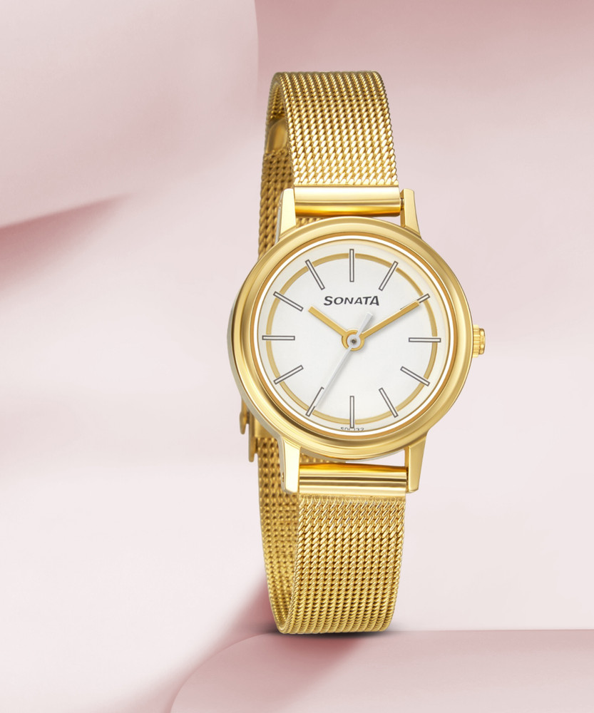 Sonata ladies wrist new arrivals watch on flipkart
