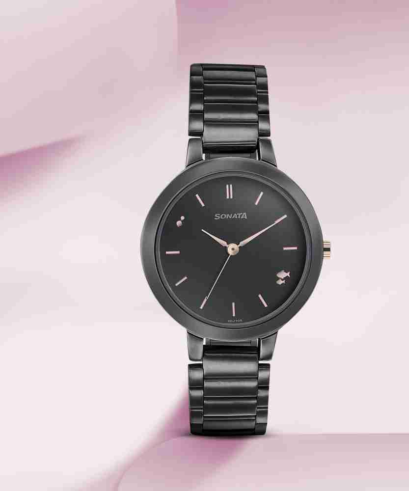 Sonata best sale black watch