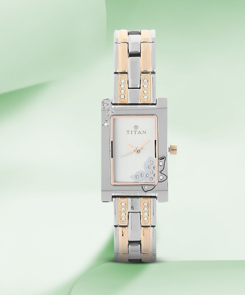Titan rectangular dial online watches for ladies