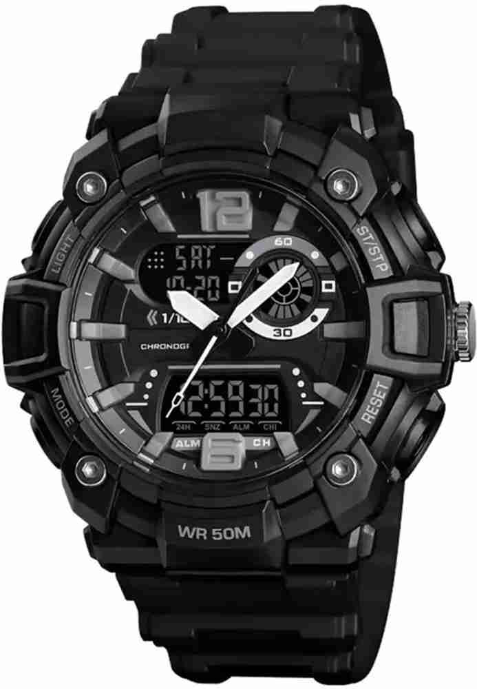 SKMEI Waterproof Mens Army Design Watches 9099 Analog Digital