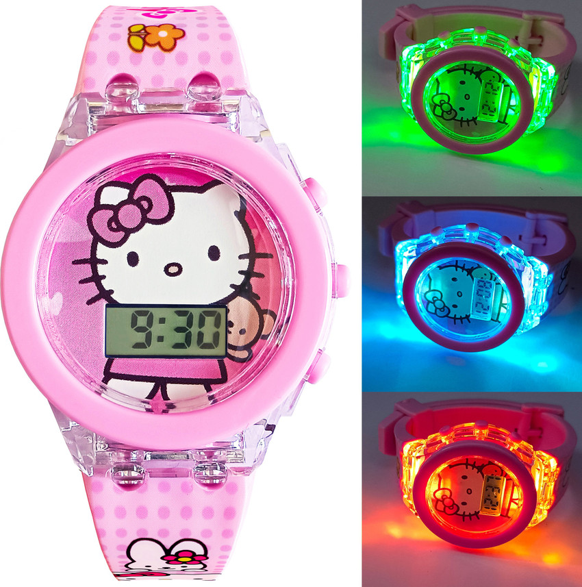 Brishti Cute Cat Multicolor Glowing Light Digital Pink Toy for Girl s Digital Watch For Girls Buy Brishti Cute Cat Multicolor Glowing Light Digital Pink Toy for Girl s Digital Watch
