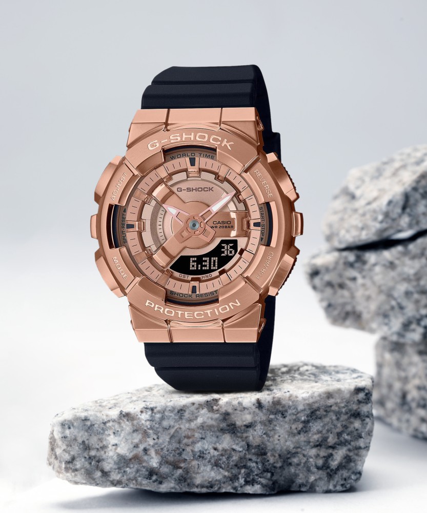 Womens rose deals gold g shock