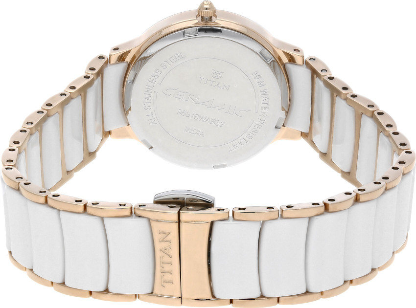 Titan white best sale ceramic watch