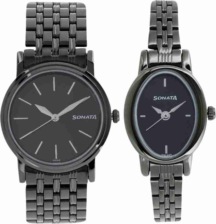 Sonata couple clearance watches flipkart