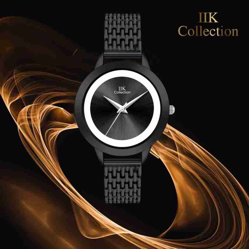 Iik collection 2024 black analog watch