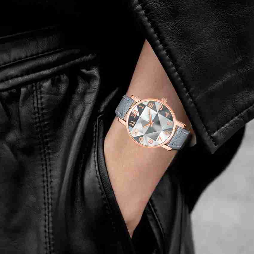 Women's geometry quartz watch flipkart top
