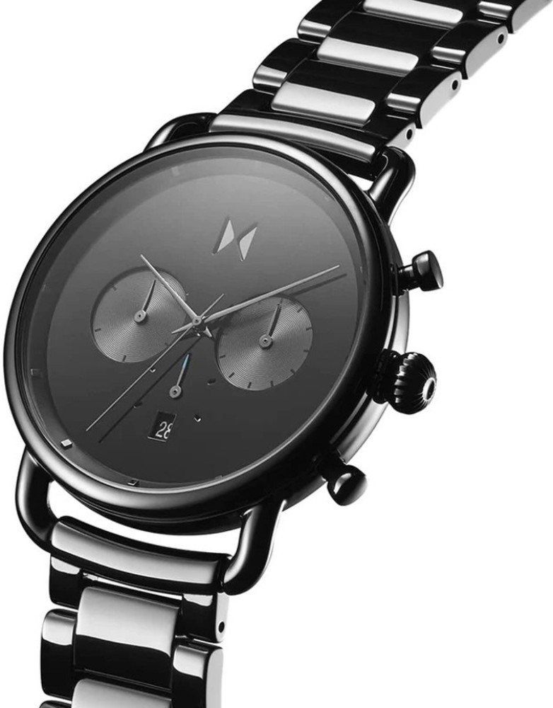 28000235-D Prices For Best Analog - - Ceramic Men Ceramic MVMT in Blacktop - Analog Blacktop Watch For Buy India Watch at MVMT Men Online
