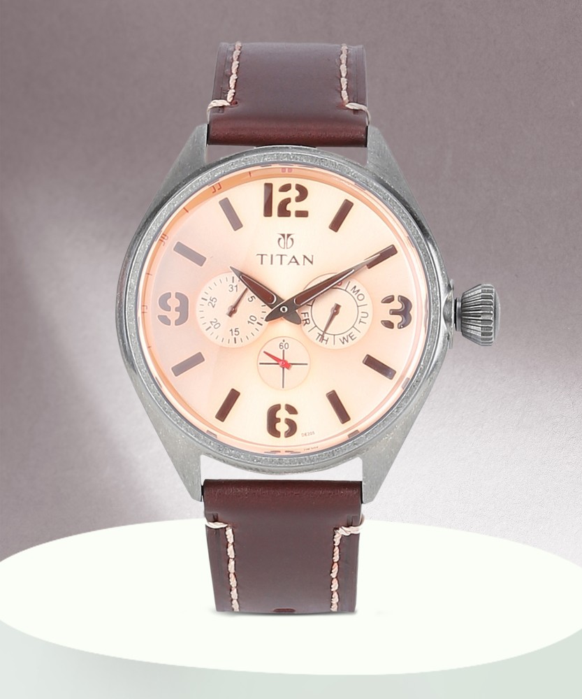 Titan purple outlet analog watch