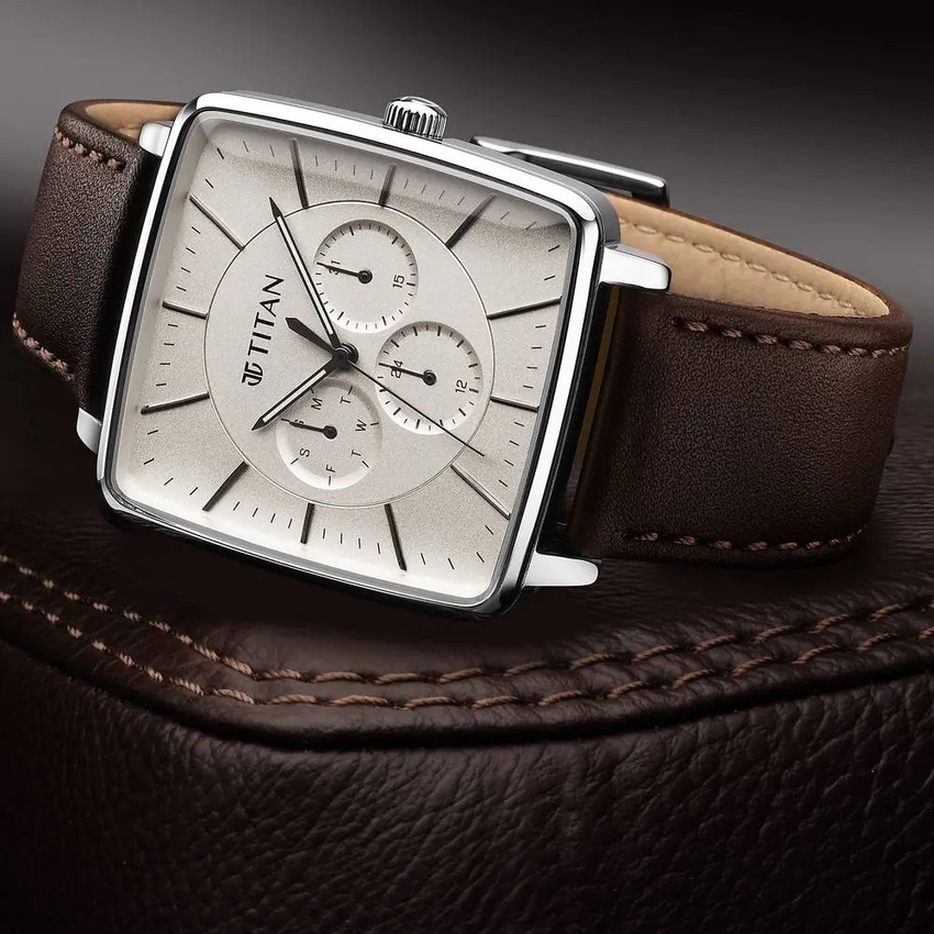 Titan square watch online