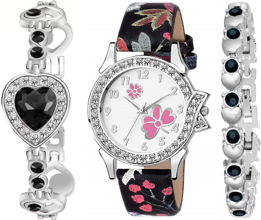 Praizy Times Stylish Combo of Watch and Bracelet for Women New