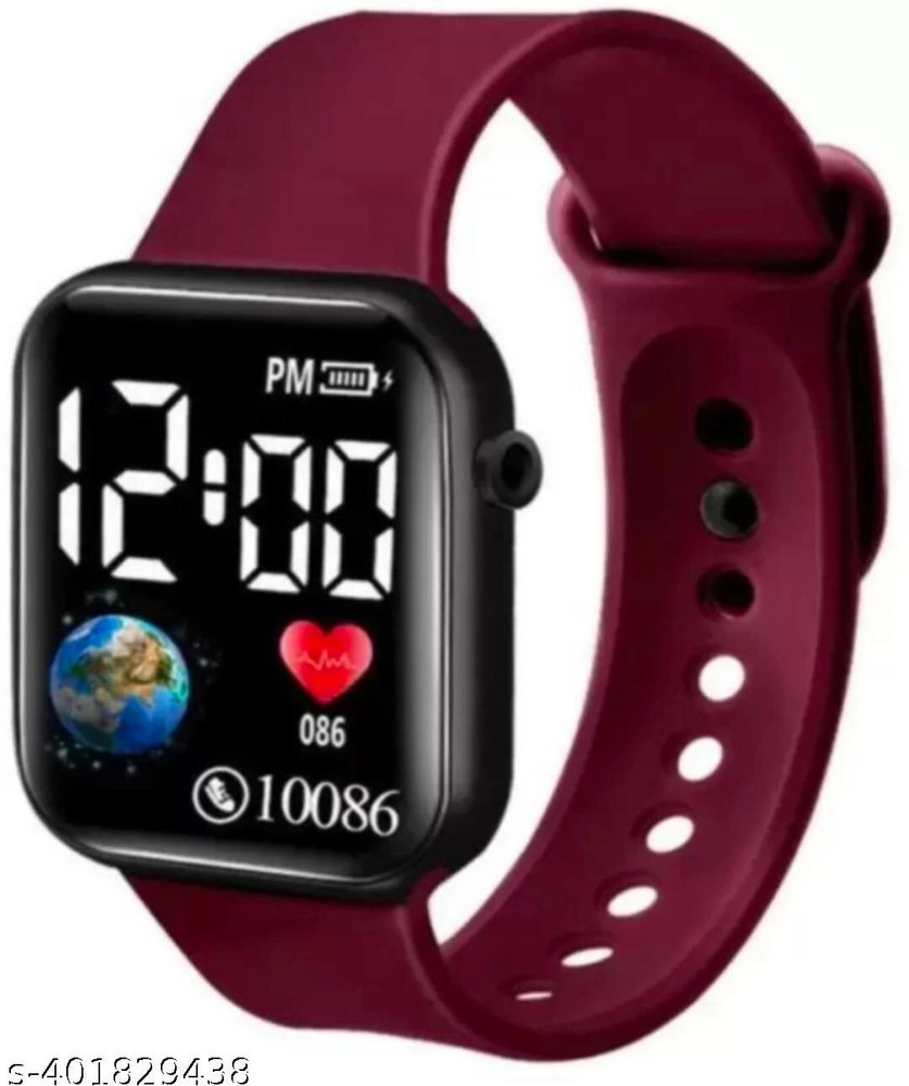 DSS COLLECTION Trendy Dark Brown Colour Small Led Light Digital Watch for Unisex Digital Watch For Boys Girls Buy DSS COLLECTION Trendy Dark Brown Colour Small Led Light Digital