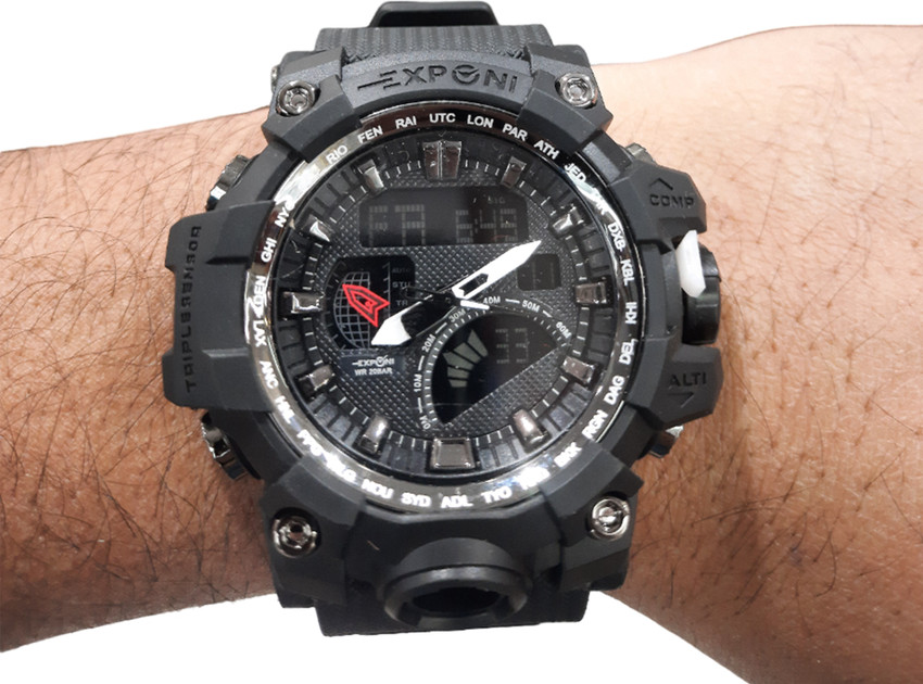 Exponi Analog digital combination and more strength Analog Watch