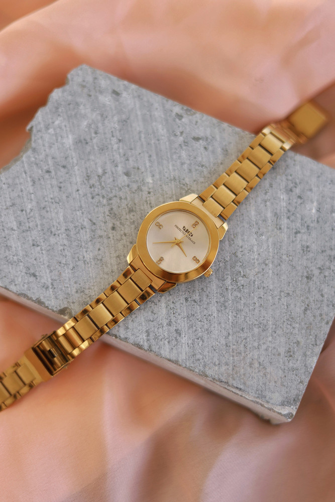 Golden classic women's watch cheap