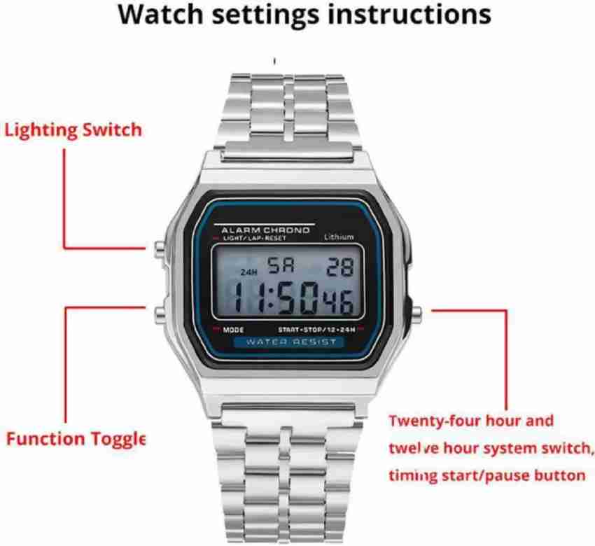 Led bracelet hot sale watch instructions