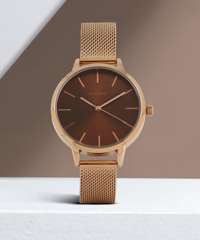 MAXIMA ROSE GOLD ATTIVO LADIES ATTIVO COLLECTION Analog Watch For Women Buy MAXIMA ROSE GOLD ATTIVO LADIES ATTIVO COLLECTION Analog Watch For Women O 66720CMLR Online at Best Prices in