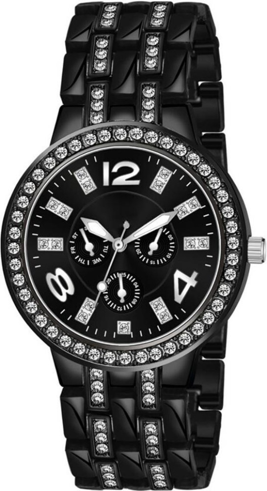 Black Diamond Analog Watch