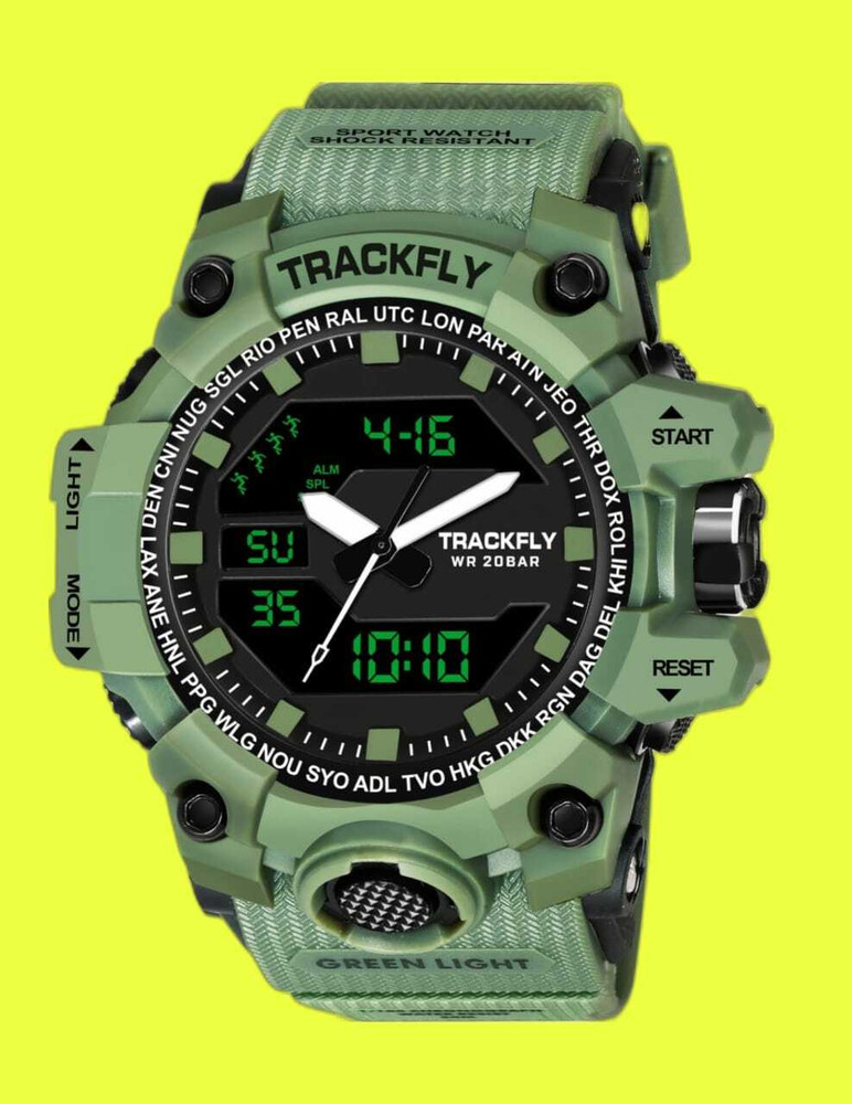 TrackFly Analog Digital Watch For Men Buy TrackFly Analog Digital Watch For Men Track Green 59 Online at Best Prices in India Flipkart