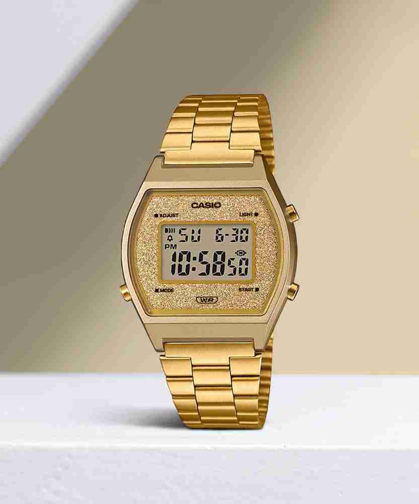 Casio gold 2024 digital watch women's