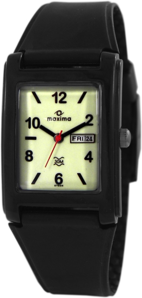 Maxima square best sale dial watches