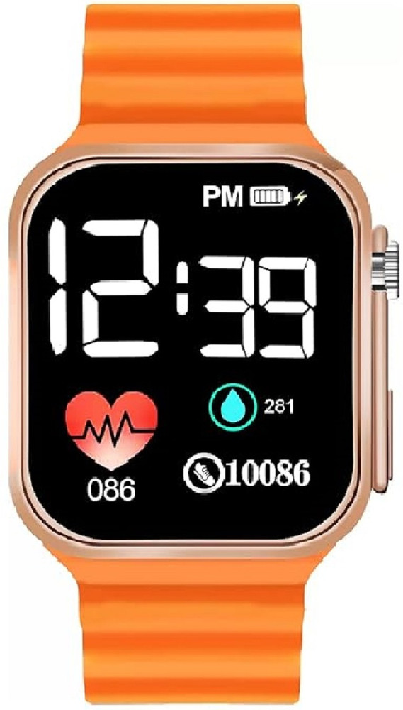 Flozio Ultra Electronic Orange Digital Watch For Boys Girls Buy Flozio Ultra Electronic Orange Digital Watch For Boys Girls 7k2s7 Ultra Orange LED For Men Women