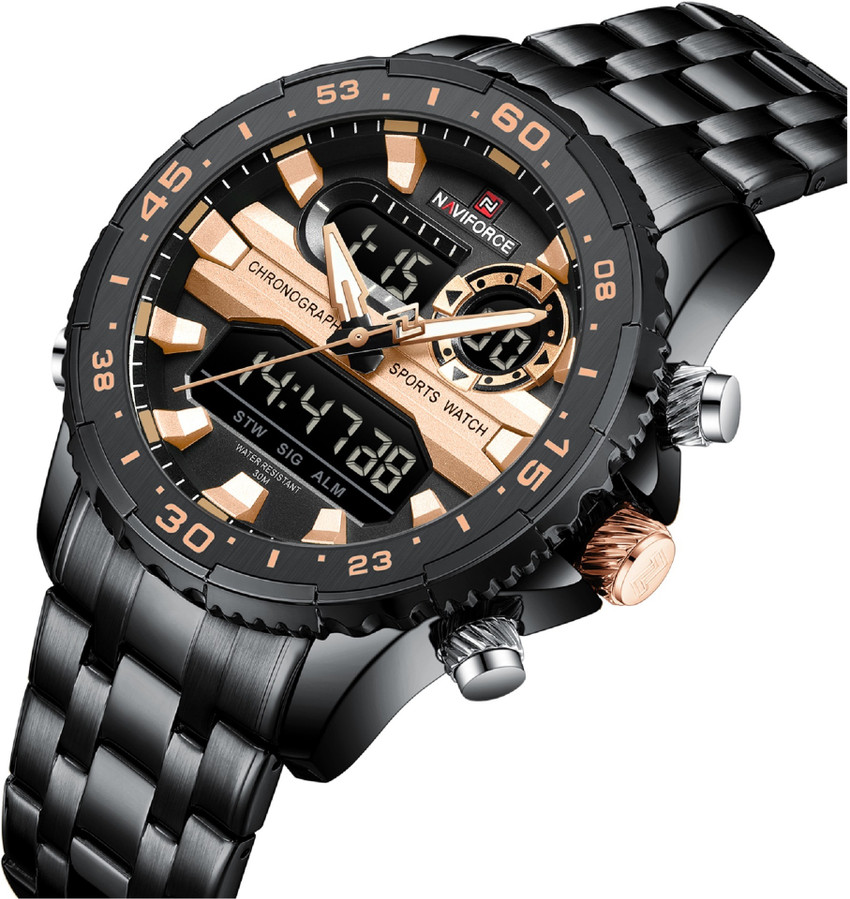 NAVIFORC Analog Digital Watch For Men Buy NAVIFORC Analog Digital Watch For Men NF9234BRGB Online at Best Prices in India Flipkart